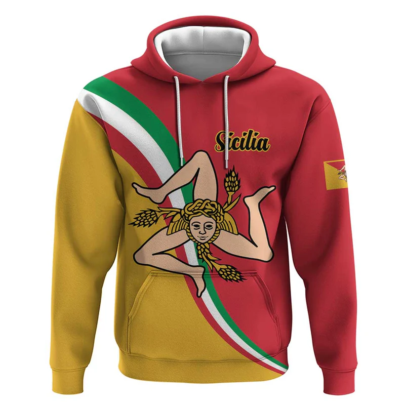 Personalized Italy Bandiera Della Sicilia Hoodie
