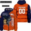 Personalized Chicago Bears NFL Bomber Puffer Jacket