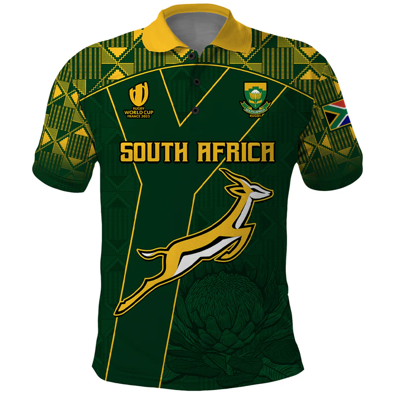 Custom Springboks Rugby Polo Shirt South Africa Go Champions World Cup