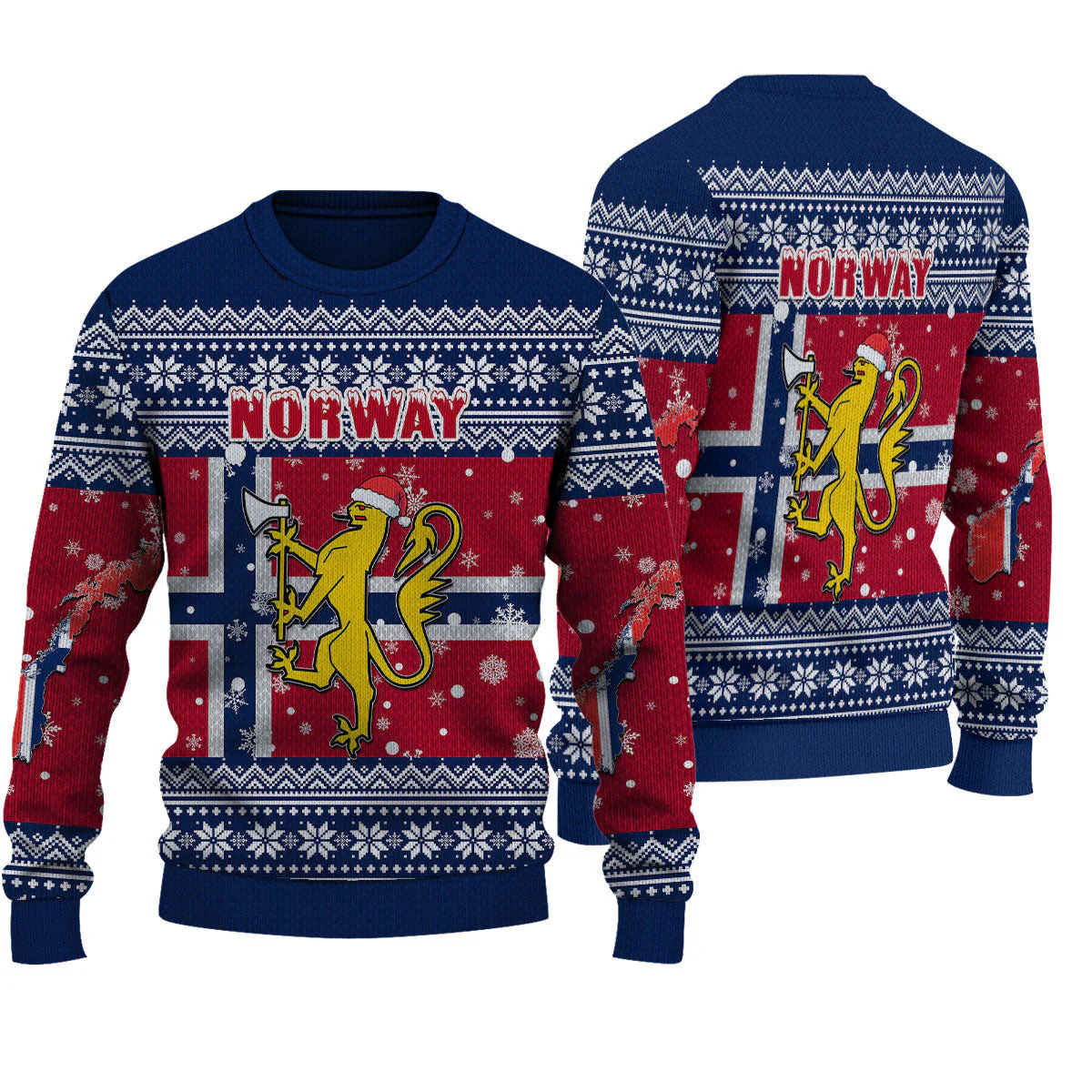 Ugly Sweater Norway Christmas Knitted Sweater