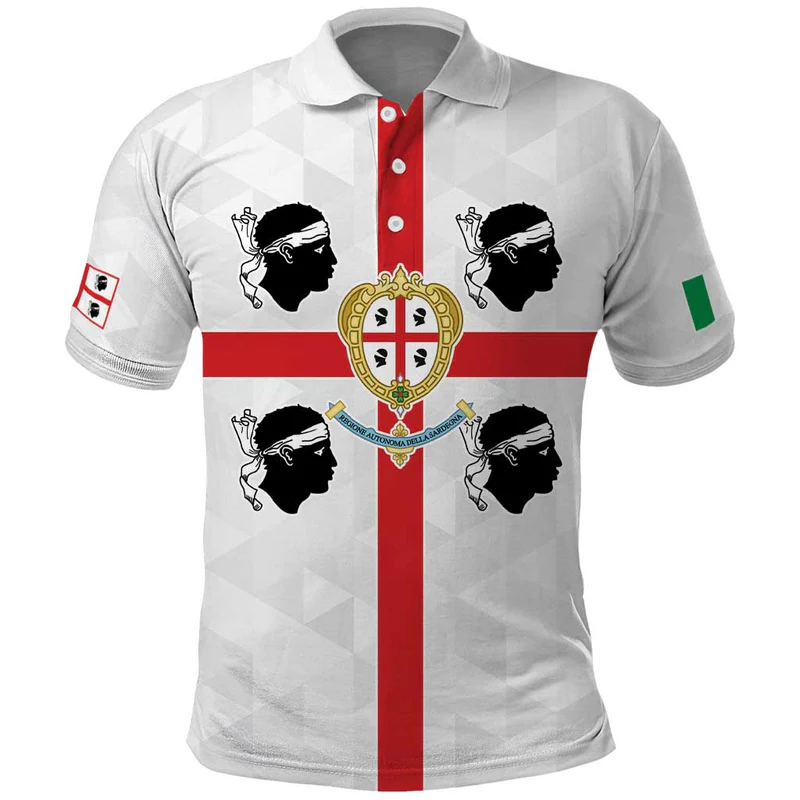 Personalized Italy Sardinia Polo Shirt Inspiration Flags Style