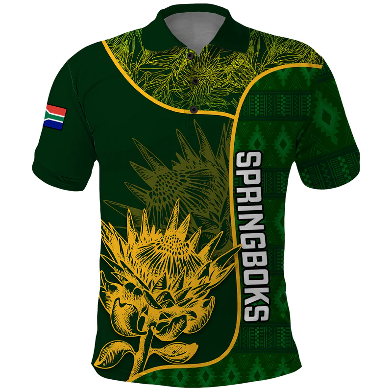 Custom South Africa Rugby Polo Shirt Go Champions Springboks With Protea