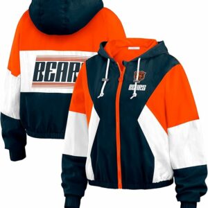 Chicago Bears NFL Windbreaker Jacket For Women