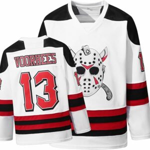 Voorhees Jason 13 Friday Movie NHL Hockey Jersey
