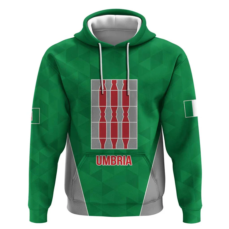Personalized Italy Umbria Hoodie Inspiration Flags Style