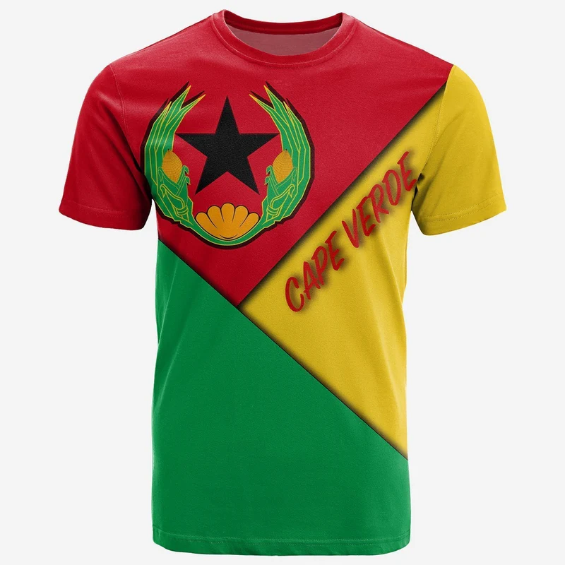 Cape Verde T Shirt Prior National Flag Of Cape Verde (1975 1992)