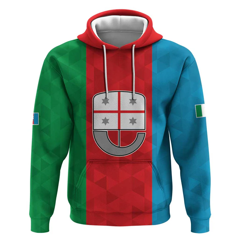 Personalized Italy Liguria Hoodie Inspiration Flags Style