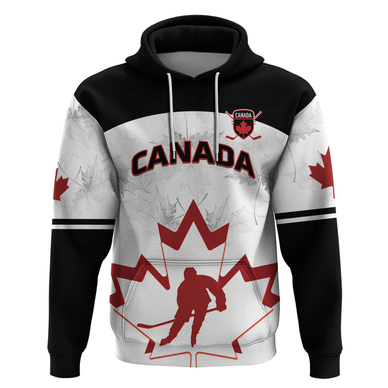 Custom Canada Hockey Hoodie Go Maple Leaf