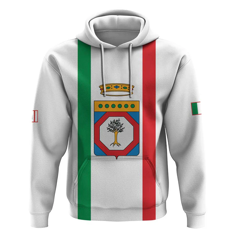 Personalized Italy Apulia Hoodie Inspiration Flags Style