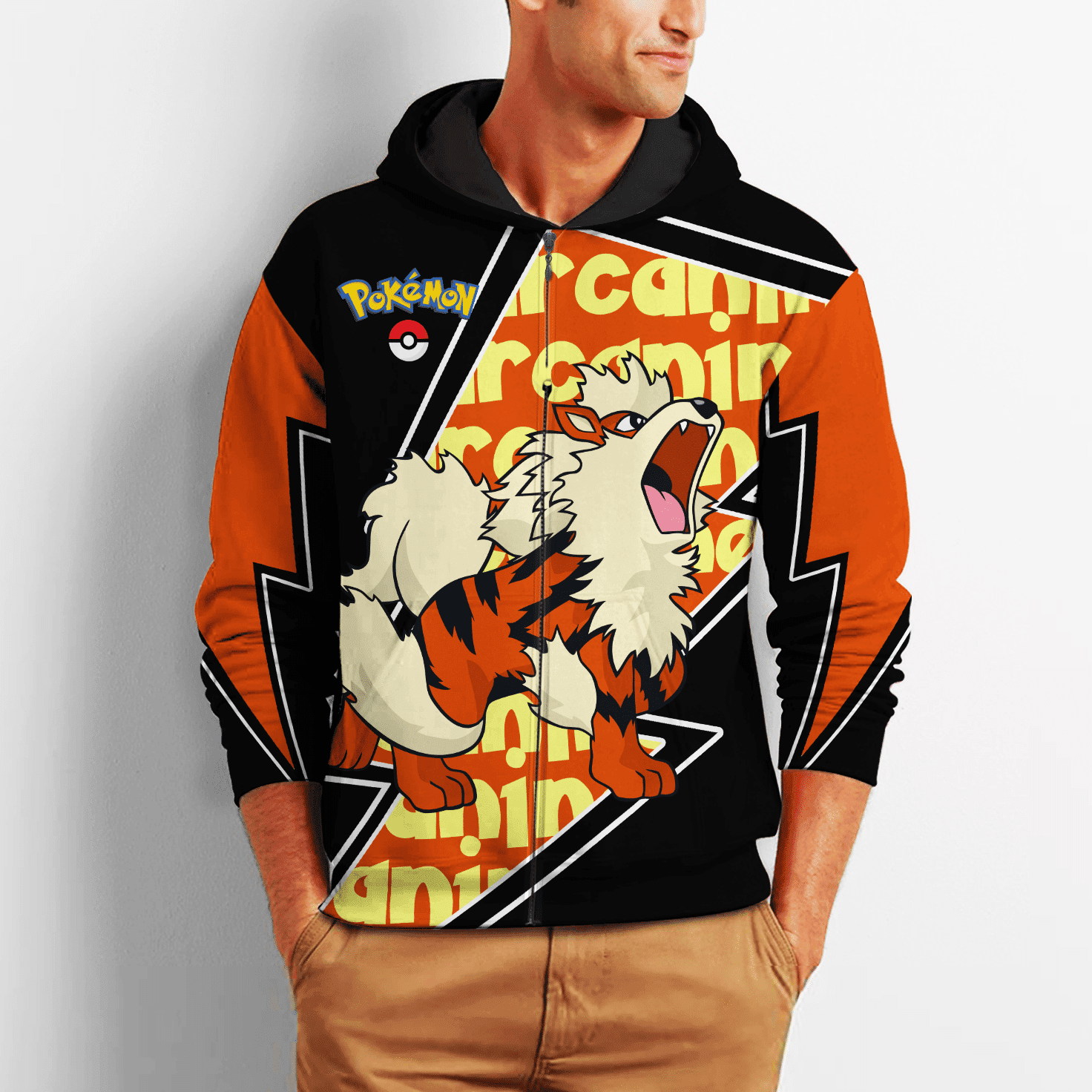 Arcanine Pokemon Anime Hoodie