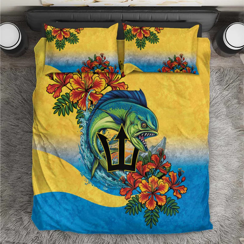 Barbados Mahi-mahi Trident Bedding Set