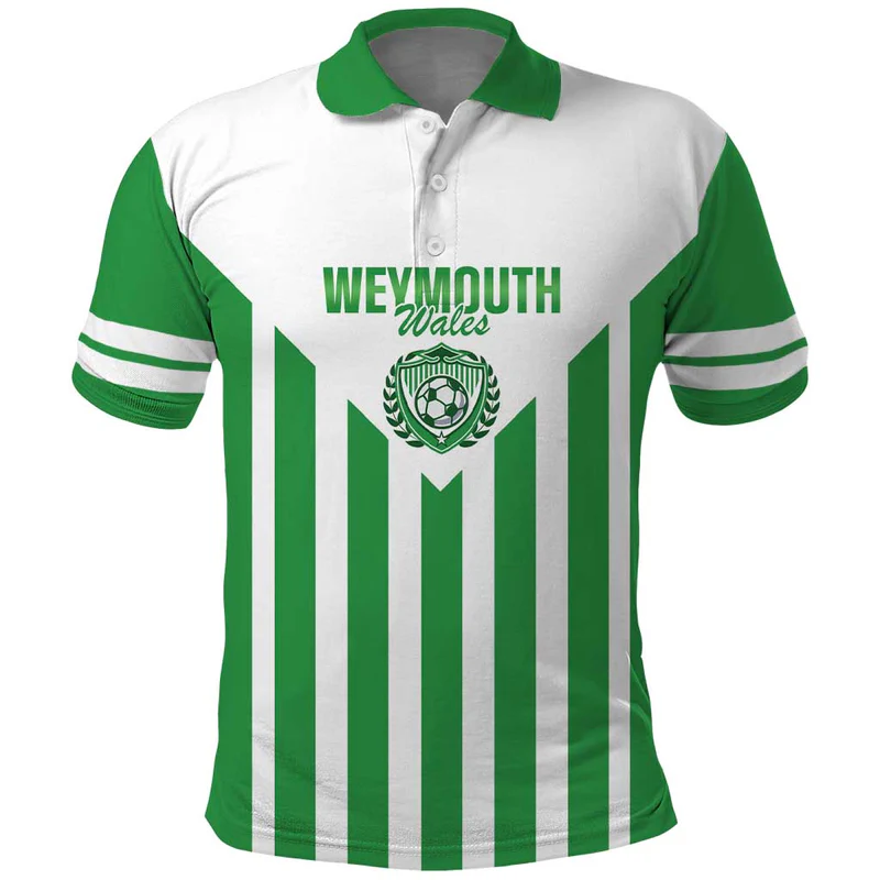 Weymouth Barbados Football Custom Polo Shirt Come On Wales