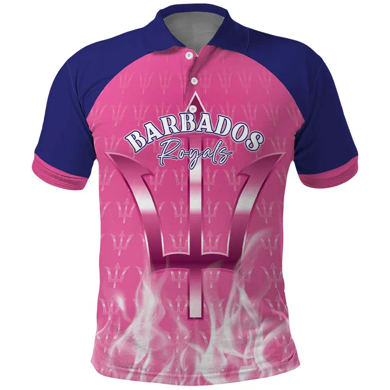 Custom Barbados Royals Cricket Polo Shirt Go Legends