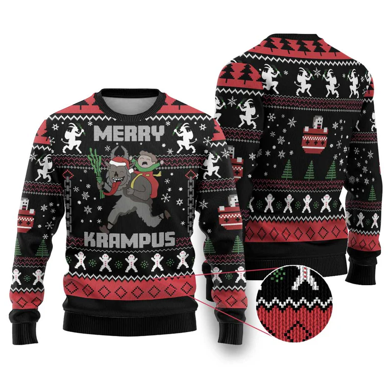 Merry Krampus Ugly Christmas Sweater Christmas Gifts