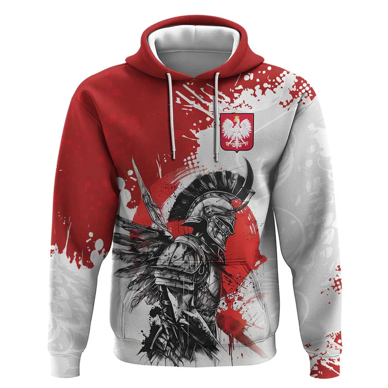Polish Winged Hussar Hoodie Grunge Style