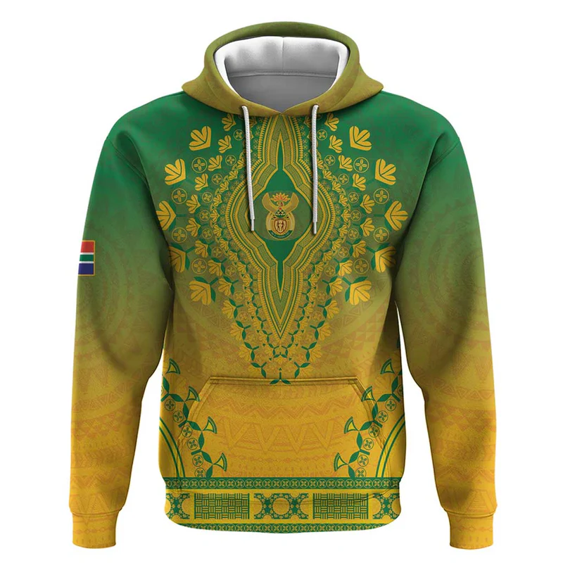 Personalized South Africa African Dashiki Hoodie