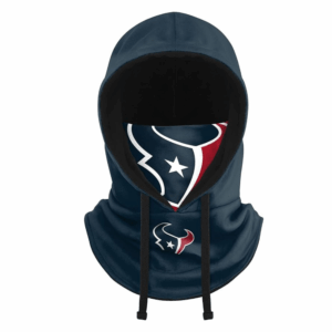 NFL Team TEXANS Logo Drawstring Winter Cap Hooded Gaiter Balaclava Face Cover
