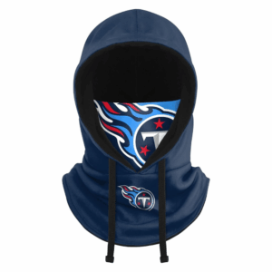 NFL Team TITANS Logo Drawstring Winter Cap Hooded Gaiter Balaclava Face Cover
