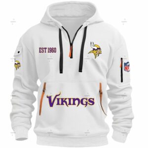 New Edition - NFL - Vikings -  Half Zipper Hoodie