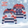 Soccer Fan Custom Ugly Christmas Sweater - Knitted Sweater