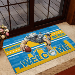Los Angeles Chargers NFL CP, Custom Doormat, Home Decoration, Gift for Boy Friend