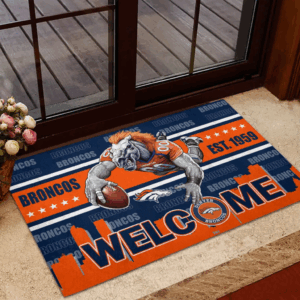 Denver Broncos NFL CP, Custom Doormat, Home Decoration, Gift for Boy Friend