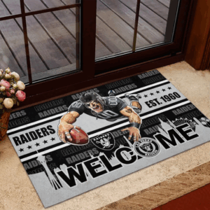 Las Vegas Raiders NFL CP, Custom Doormat, Home Decoration, Gift for Boy Friend