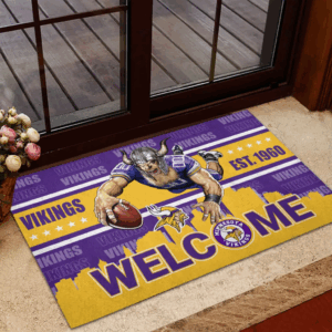 Minnesota Vikings NFL CP, Custom Doormat, Home Decoration, Gift for Boy Friend