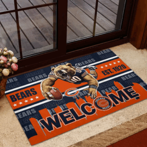 Chicago Bears NFL CP, Custom Doormat, Home Decoration, Gift for Boy Friend