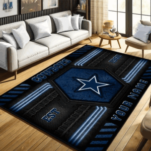 Dallas Cowboys NFL Rug, Custom Rugs, Home Decoration, Gift for Boy Friend