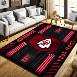 Kansas City Chiefs NFL Rug, Custom Rugs, Home Decoration, Gift for Boy Friend