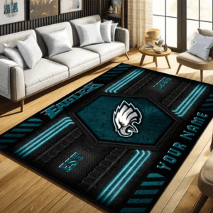 Philadelphia Eagles NFL Rug, Custom Rugs, Home Decoration, Gift for Boy Friend