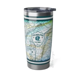Personalized Eagles Tumbler with Map & Schedule Tumbler 20oz