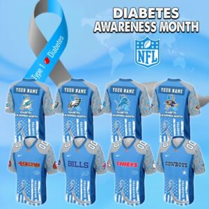 NFL Diabetes Awareness Football Jersey Editions Limited 2025