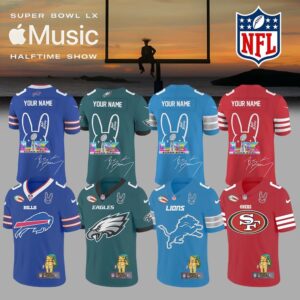 NFL x Bad Bunny Super Bowl Jersey All Team Limited Edition (Custom Name & Number)