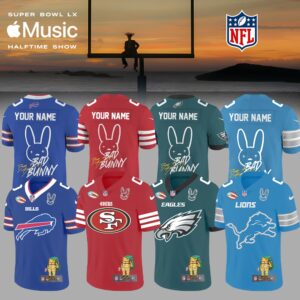 NFL x Bad Bunny Super Bowl Jersey All Team Limited Edition (Custom Name & Number)