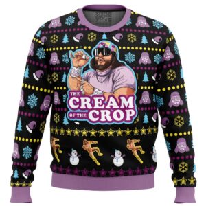 The Cream Of The Crop Anime Christmas Sweater - Knitted Hoodie