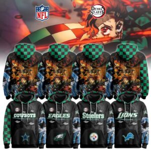 NFL x Demon Slayer Anime Hoodie