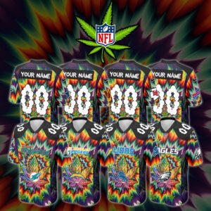 NFL X Canabis Weeb High Lovers Football Jersey Limited Editions