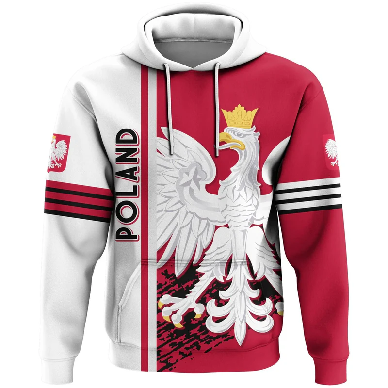 Poland Pullover Hoodie Quarter Style