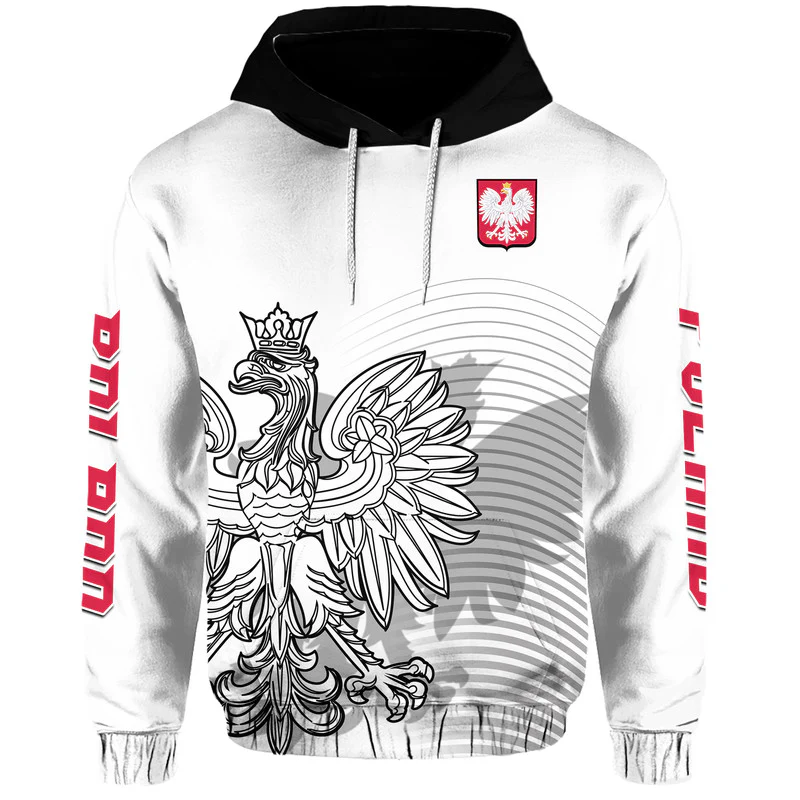 Poland Football Eagles Sporty Style Hoodie