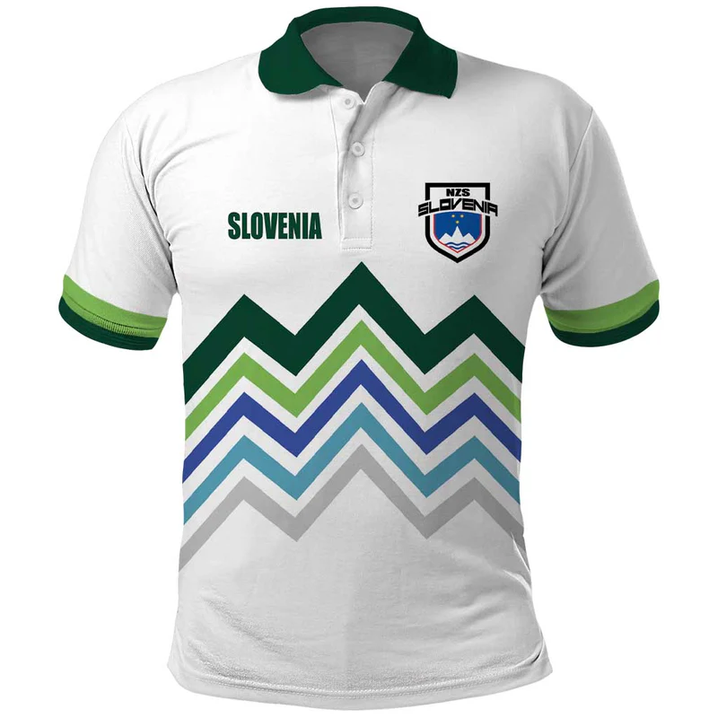 Slovenia Football Polo Shirt Sporty Style