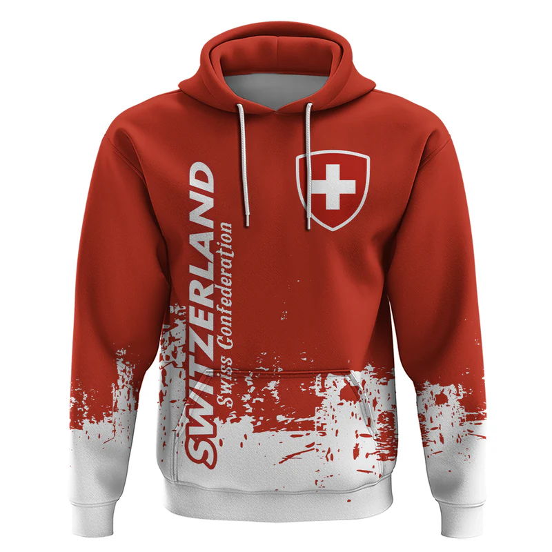 Switzerland Hoodie Smudge Style