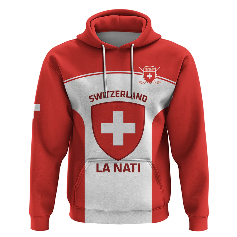 Switzerland Hockey Hoodie Go La Nati