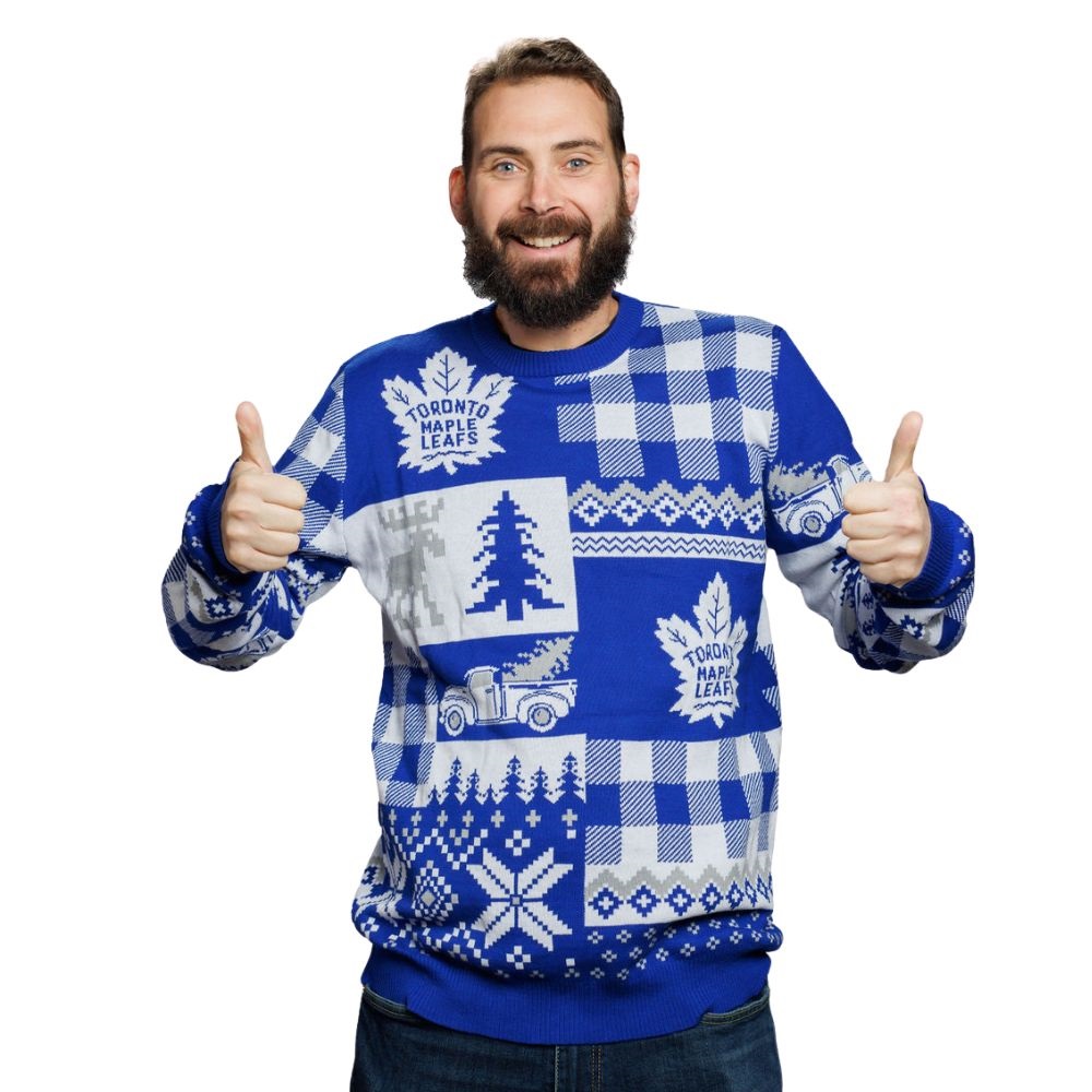 Toronto Maple Leafs Knit Ugly Christmas Sweater