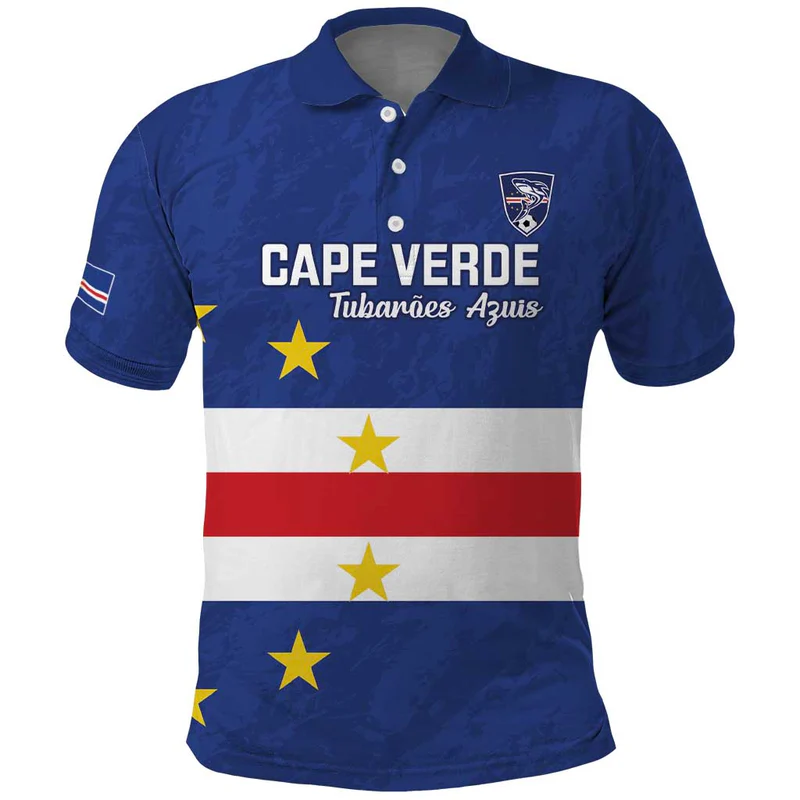 Cape Verde Football Custom Polo Shirt Go Champion Sporty Style