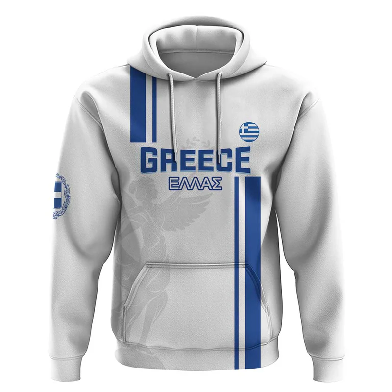 Custom Greece Football Hoodie Go Ethniki – Sporty Style