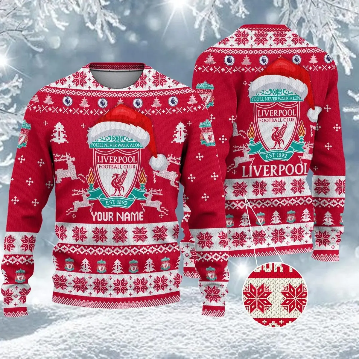 LFC Ugly Sweater Custom Name New Style Holiday 2025