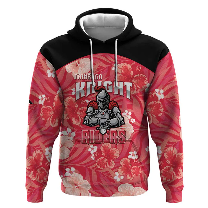 Custom Trinidad and Tobago Cricket Hoodie 2025 Go Knight Riders Tropical Style