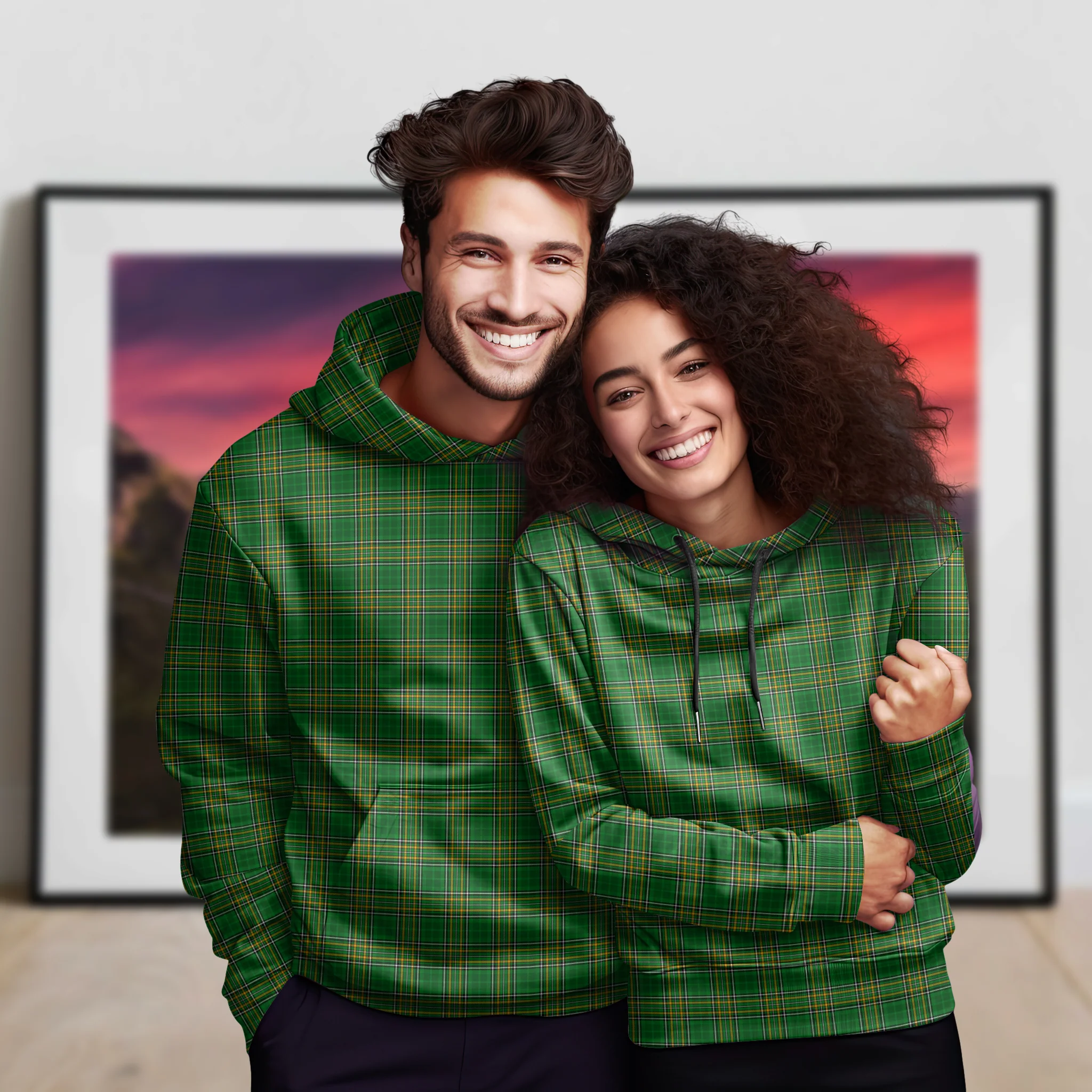 Ireland National Tartan Hoodie